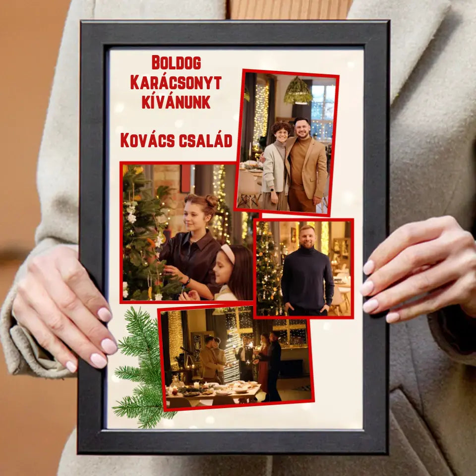 4 képes karácsonyi falikép