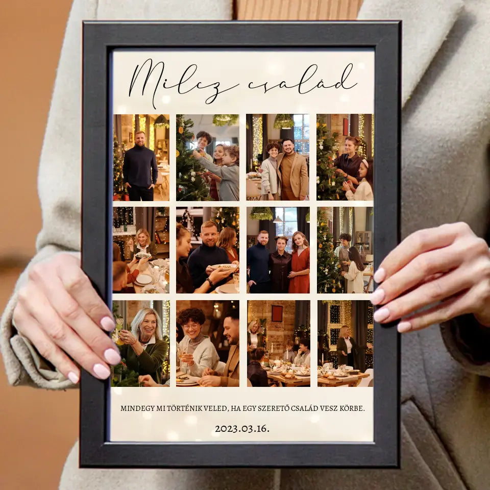 Karácsonyi 12 képes falikép 