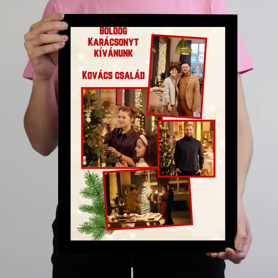 4 képes karácsonyi falikép