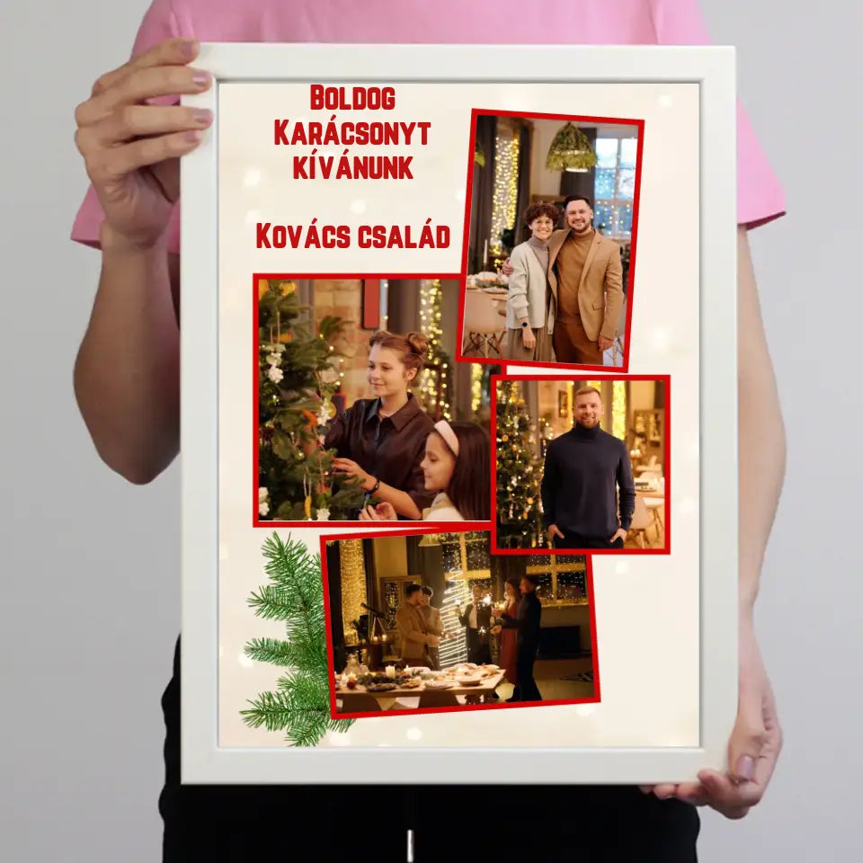 4 képes karácsonyi falikép