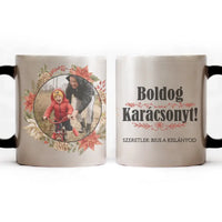 Boldog Karácsonyt egyedi képes ajándék bögre