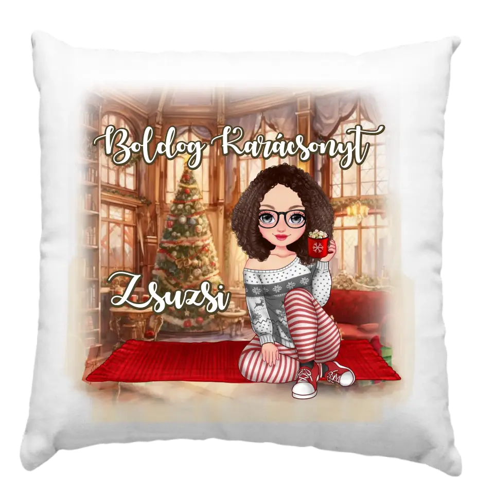 Legjobb barátnős karácsonyi ajándék párna választható karakterekkel