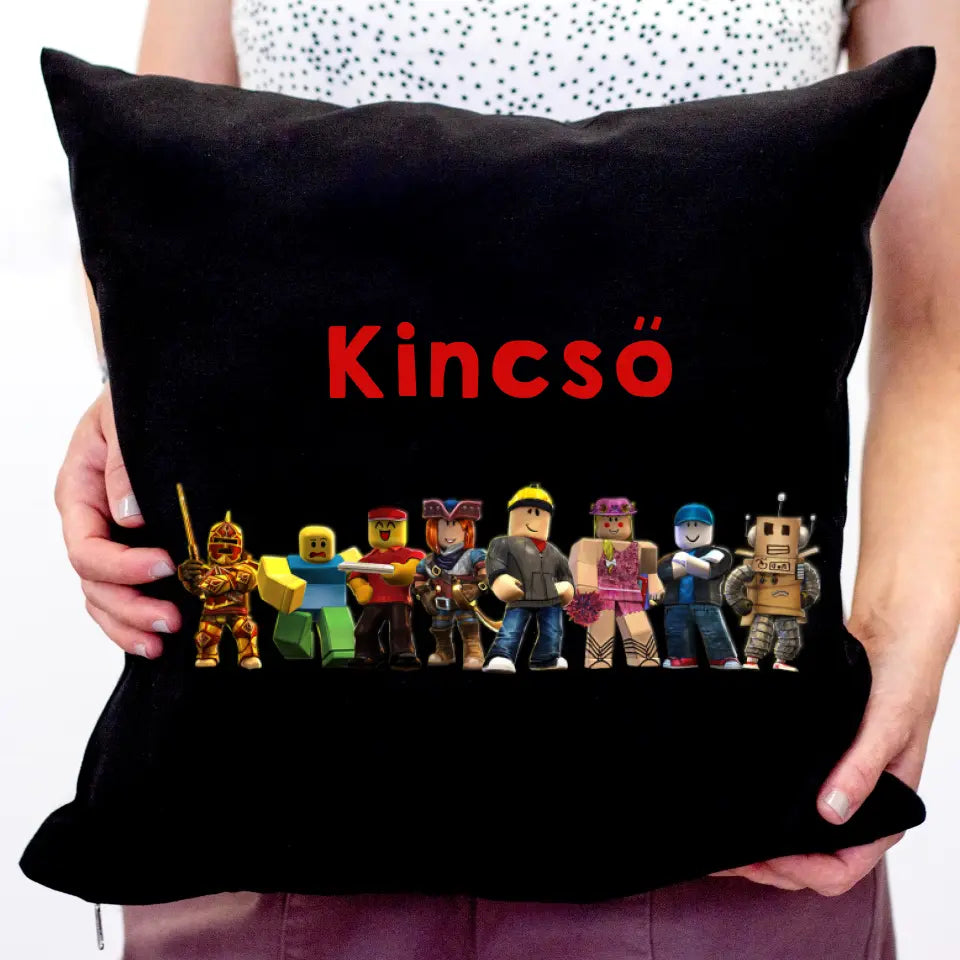 Roblox fekete párna névvel
