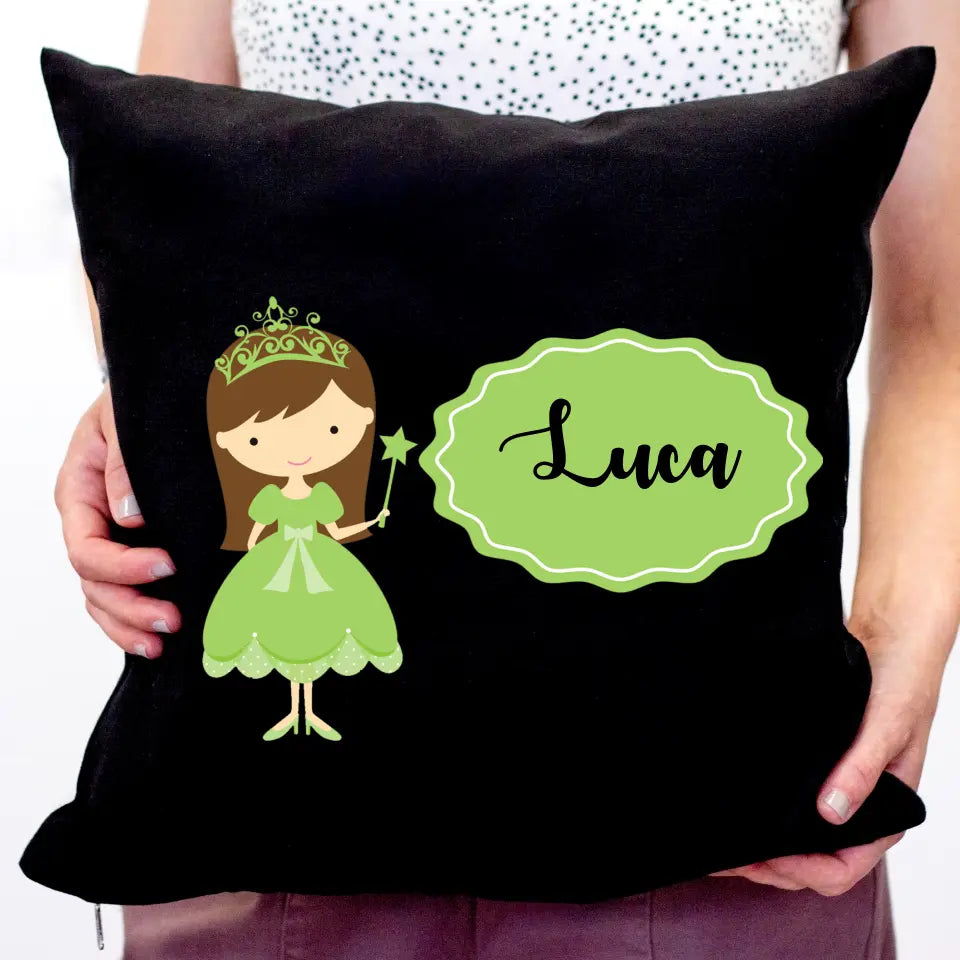 Hercegnős fekete párna