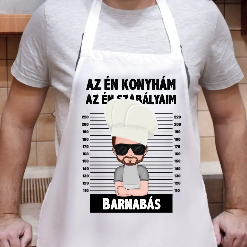 Az én konyhám egyedi kötény férfiaknak