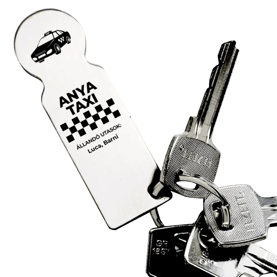 Anya taxi ajándék bevásárló érme 