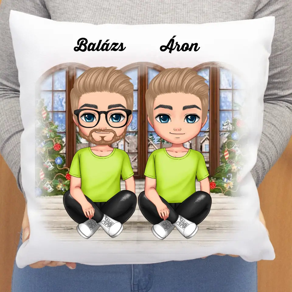 Karácsonyi legjobb haver párna