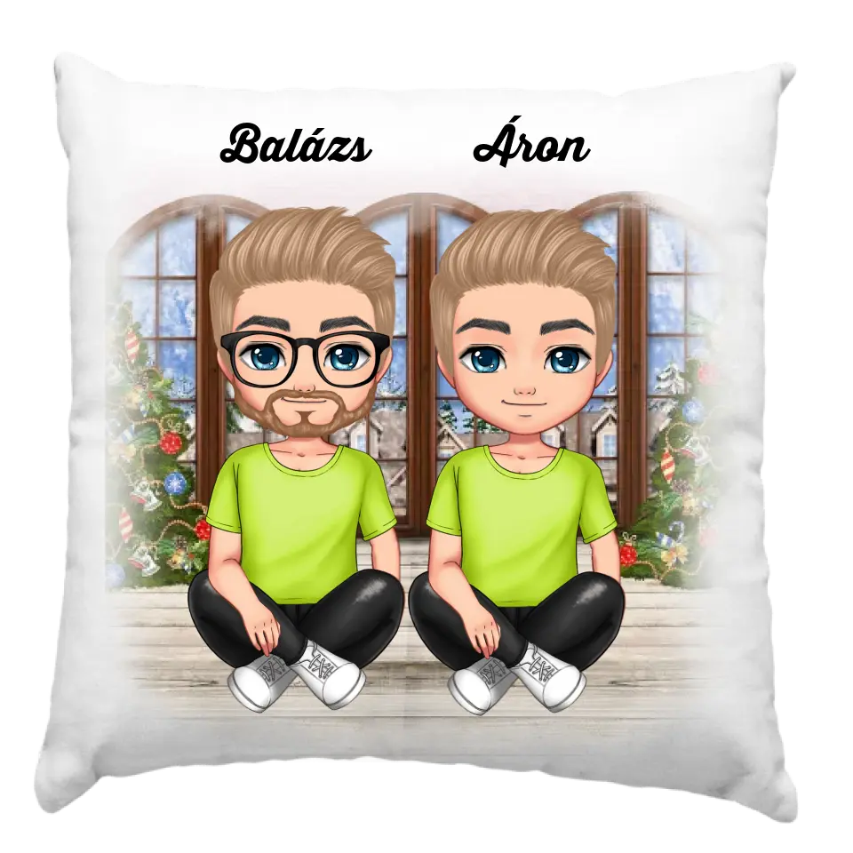 Karácsonyi legjobb haver párna