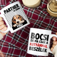 Ma csak a kutyámmal beszélek bögre szerkeszthető karakterekkel