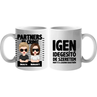 Legjobb barátnők bögre szerkeszthető karakterekkel