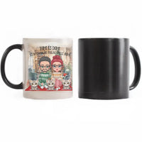 Karácsonyi pár macskákkal ajándék bögre