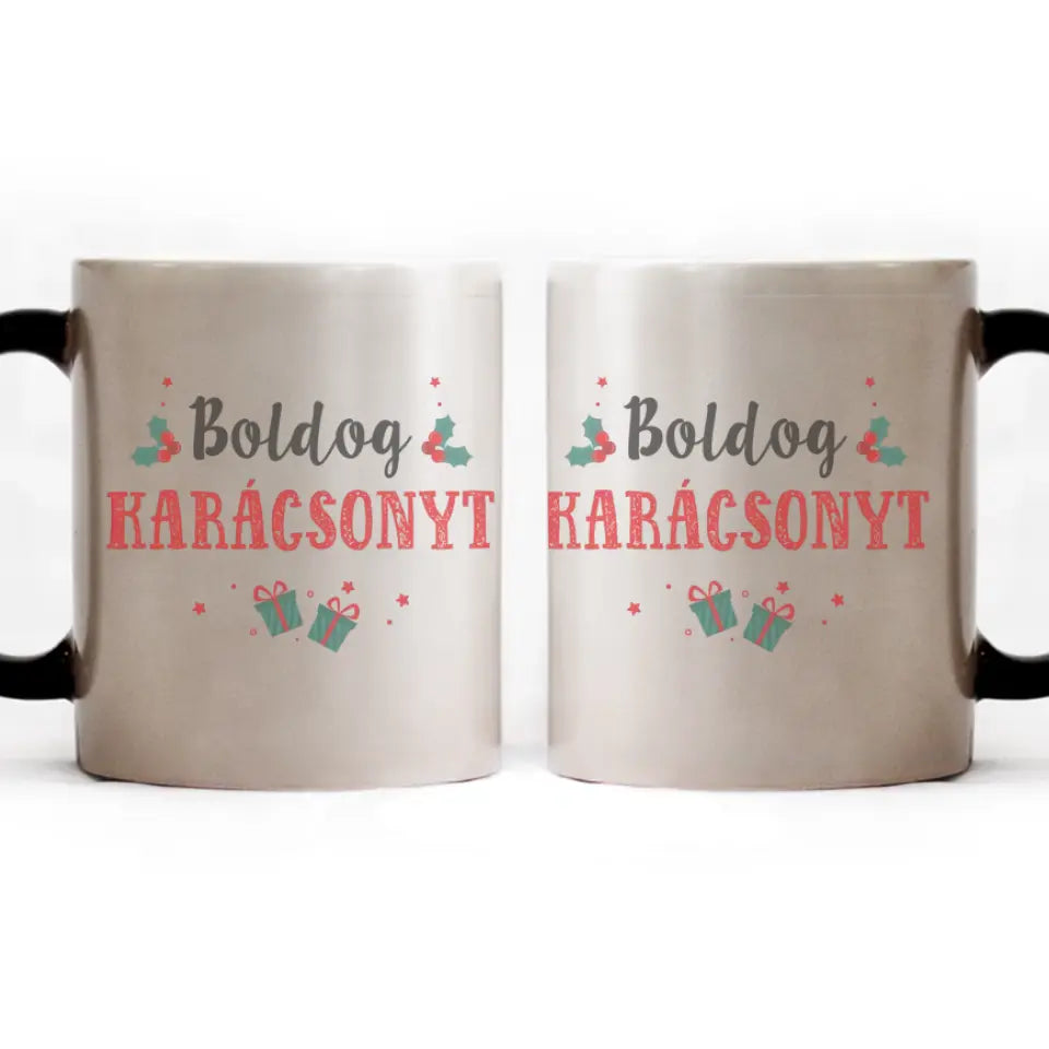 Feliratos Karácsonyi Bögre választható felirattal