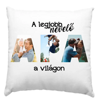 Apák napi fényképes párna nevelőapáknak