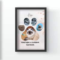 Cica tappancsos falikép