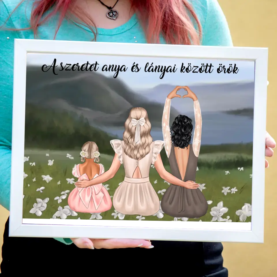 Anya lányai képkeret