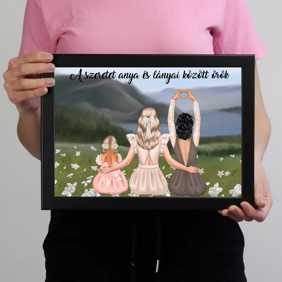 Anya lányai képkeret