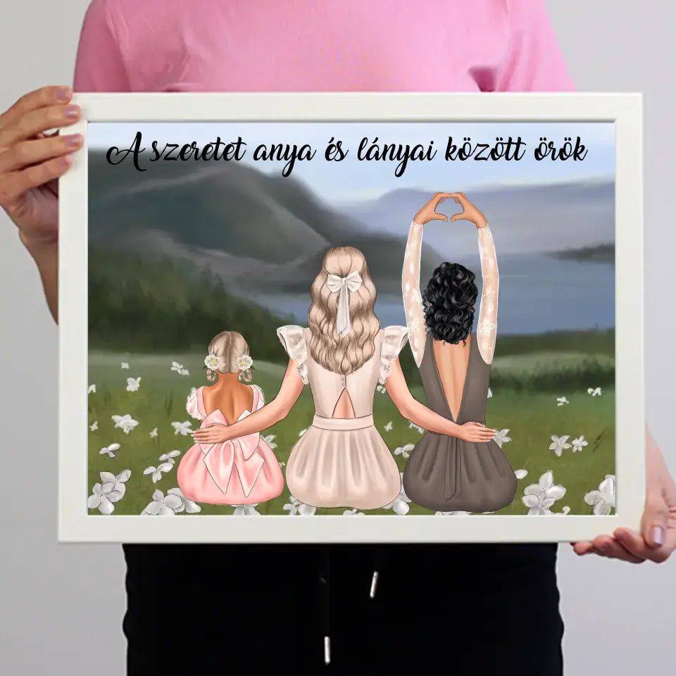Anya lányai képkeret