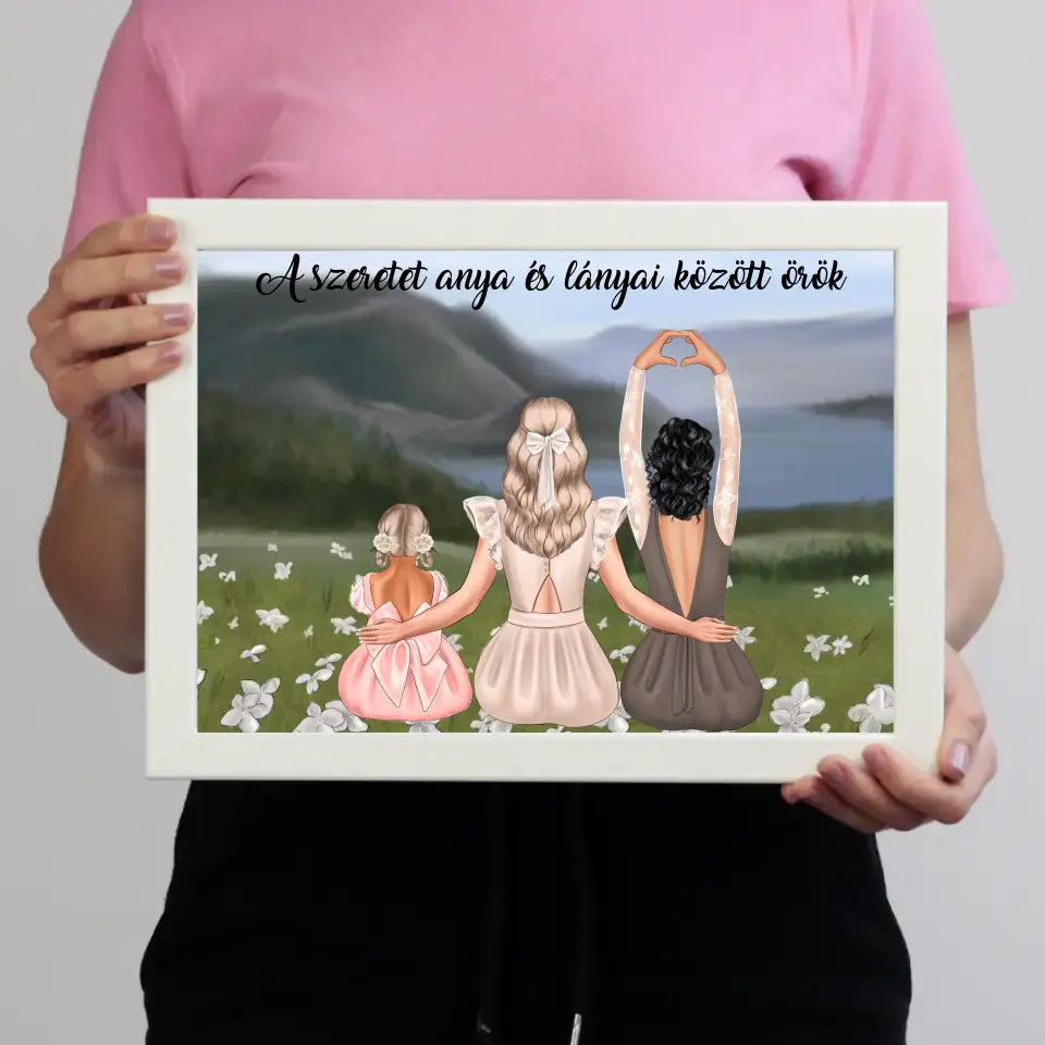 Anya lányai képkeret