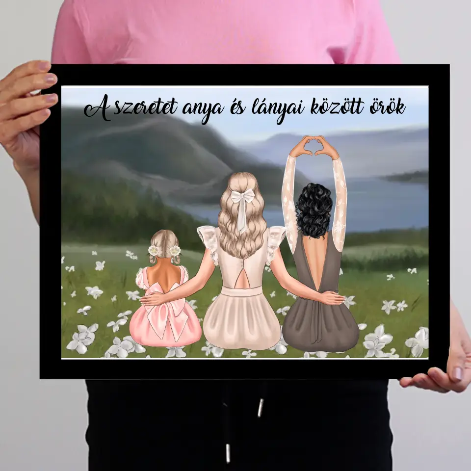 Anya lányai képkeret