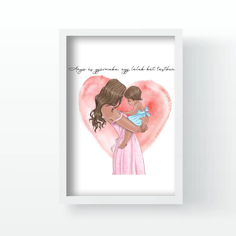 Anyák napi babás falikép