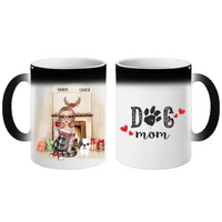 Karácsonyi cuki női gazdis bögre