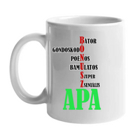 Szókirakó bónusz apa bögre fényképpel