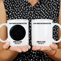 Csillagtérképes egyedi bögre