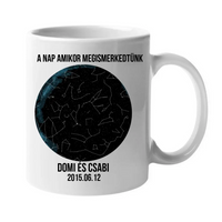 Csillagtérképes egyedi bögre