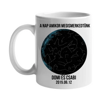 Csillagtérképes egyedi bögre
