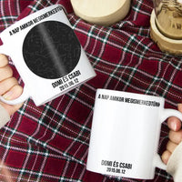 Csillagtérképes egyedi bögre