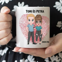 Egyedi cuki páros feliratos bögre