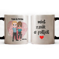 Egyedi cuki páros feliratos bögre