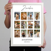 Első év fotókollázs falikép