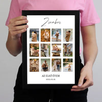 Első év fotókollázs falikép