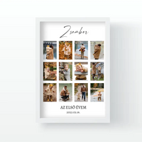 Első év fotókollázs falikép