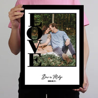 Love falikép egyedi felirattal