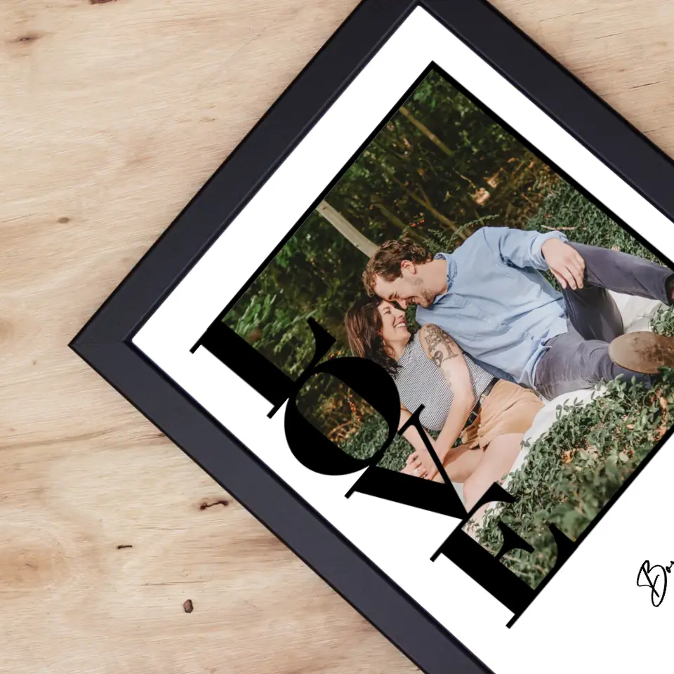 Love falikép egyedi felirattal