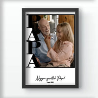 Egy képes Papa falikép keretben