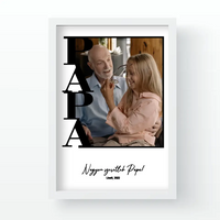 Egy képes Papa falikép keretben