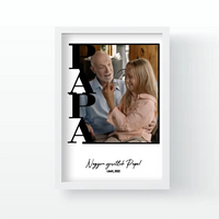 Egy képes Papa falikép keretben