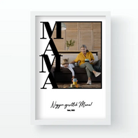 Egy képes Mama falikép keretben