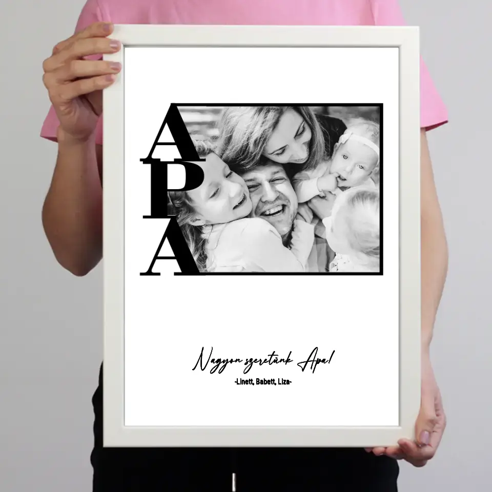 Egy képes Apa falikép keretben