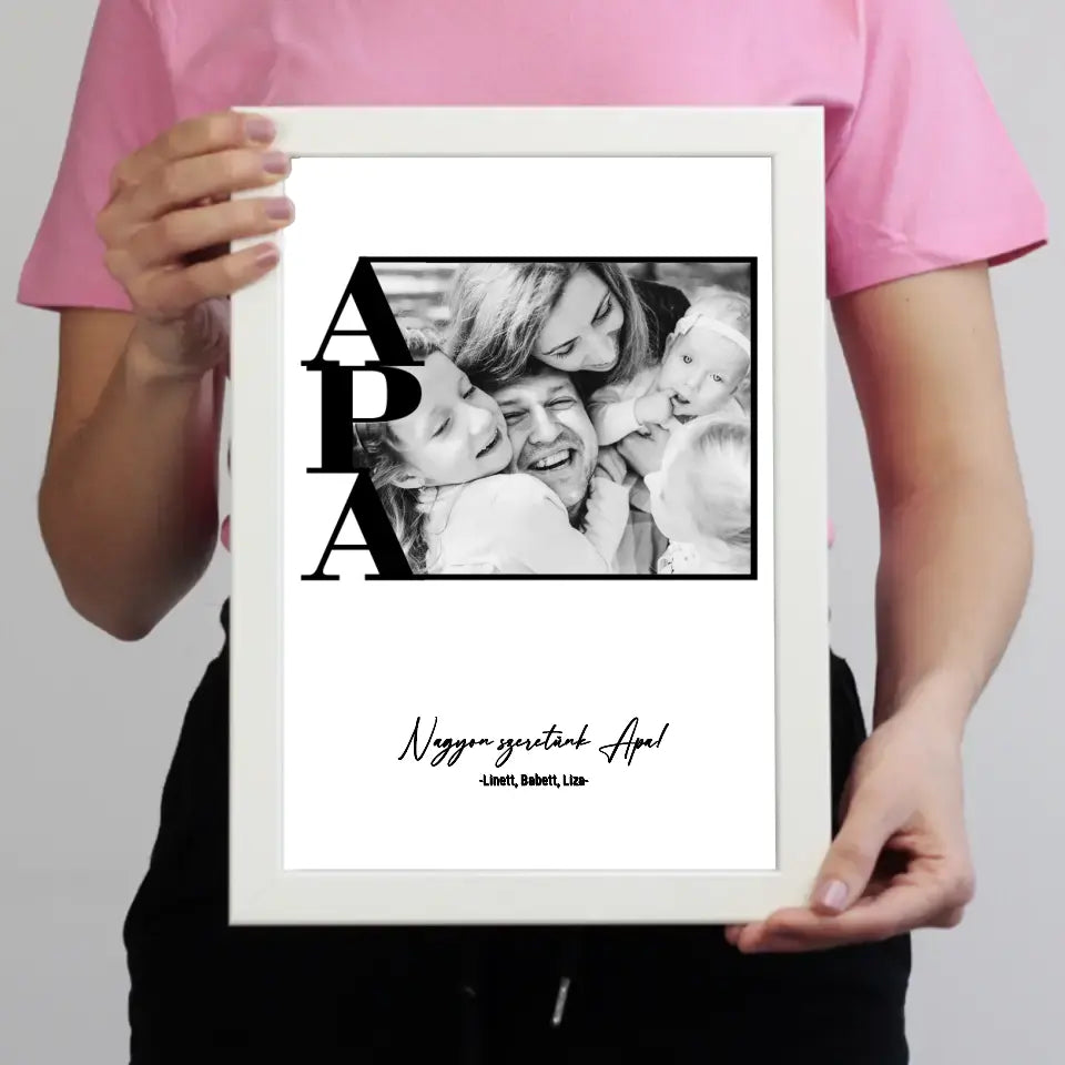 Egy képes Apa falikép keretben