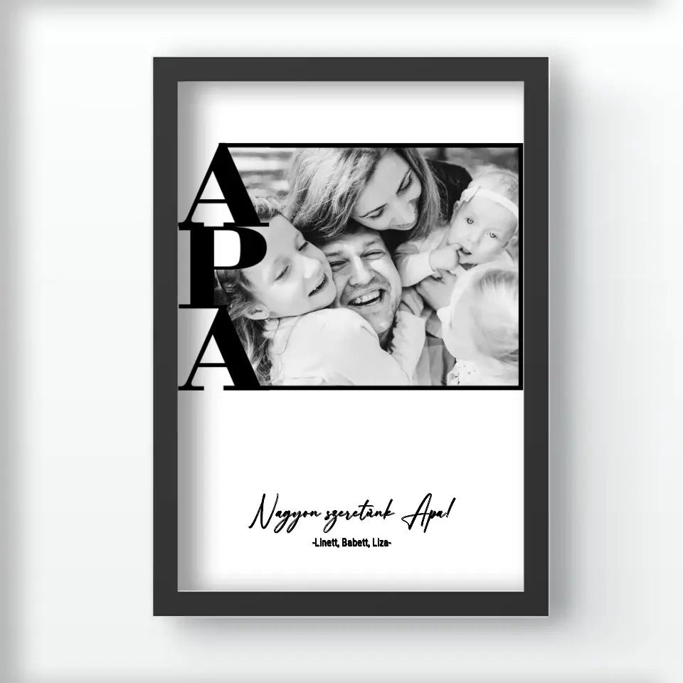 Egy képes Apa falikép keretben