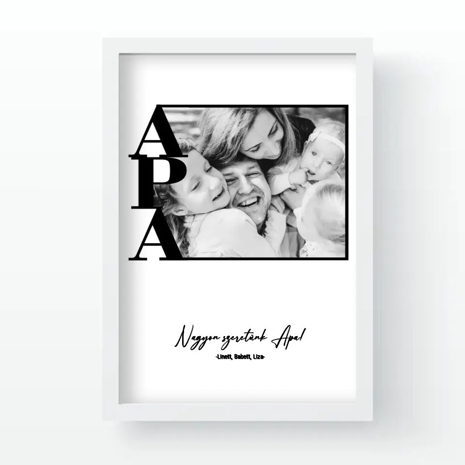 Egy képes Apa falikép keretben