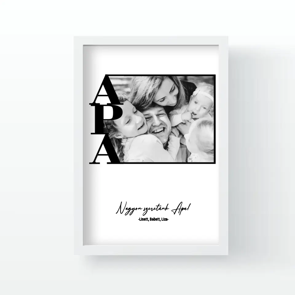 Egy képes Apa falikép keretben