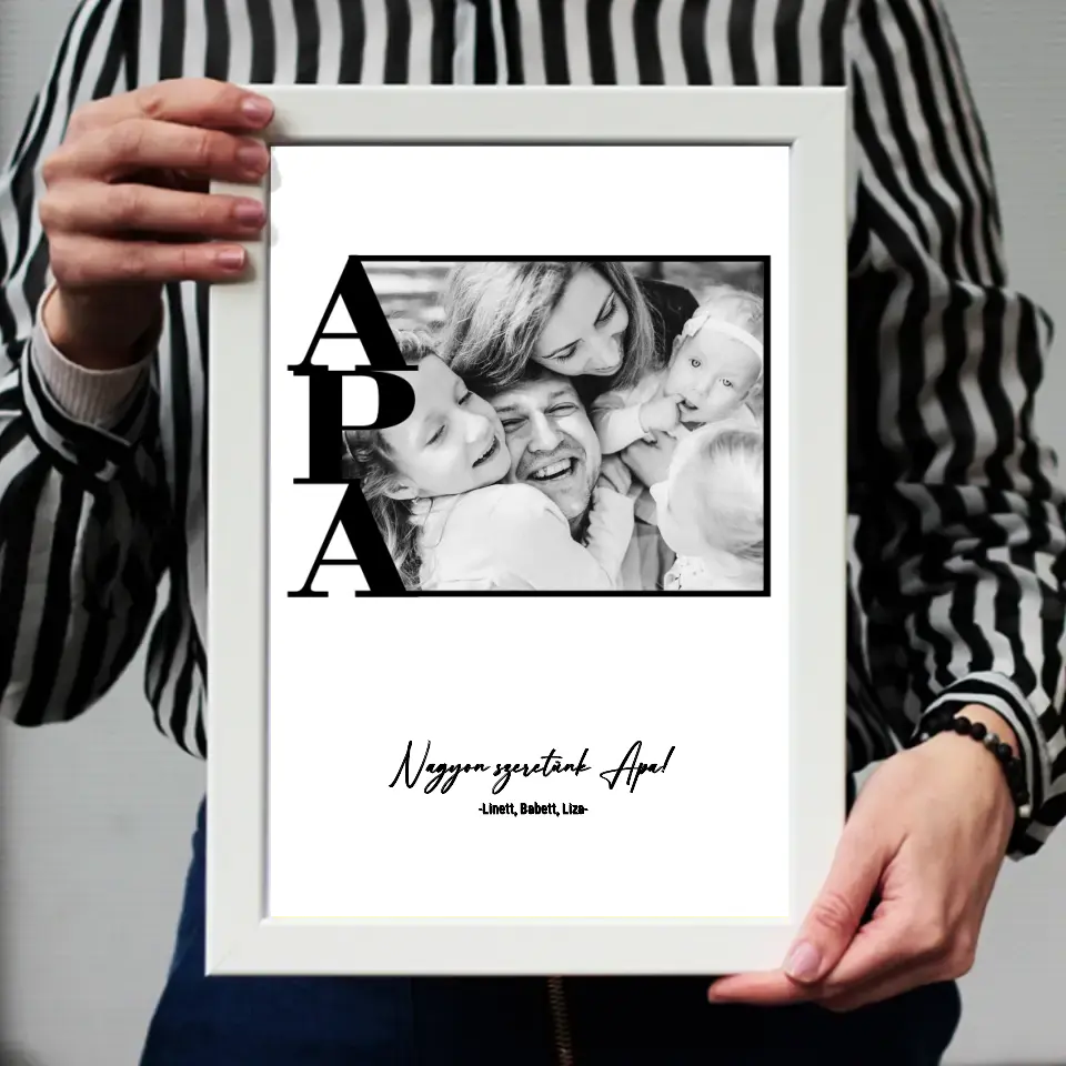 Egy képes Apa falikép keretben