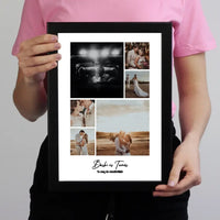 Fotómontázs falikép felirattal