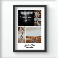 Fotómontázs falikép felirattal