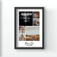 Fotómontázs falikép felirattal